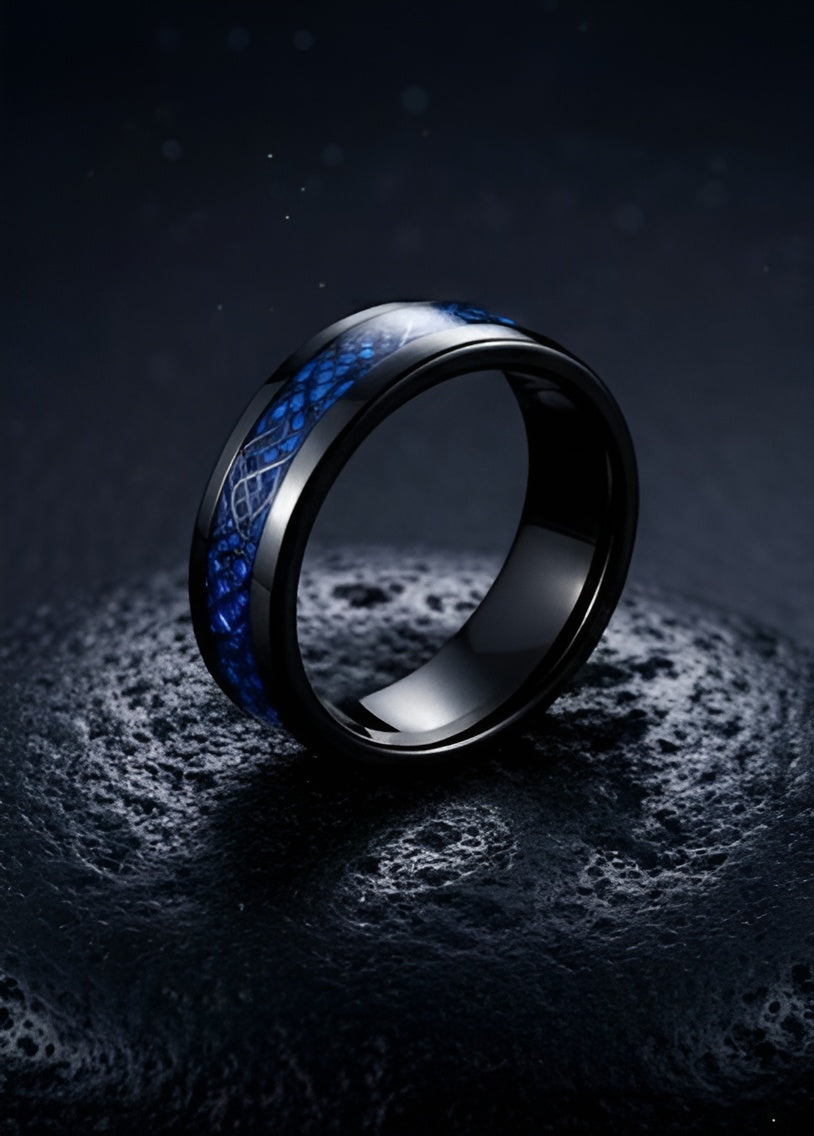 Midnight Celtic Sapphire Ring