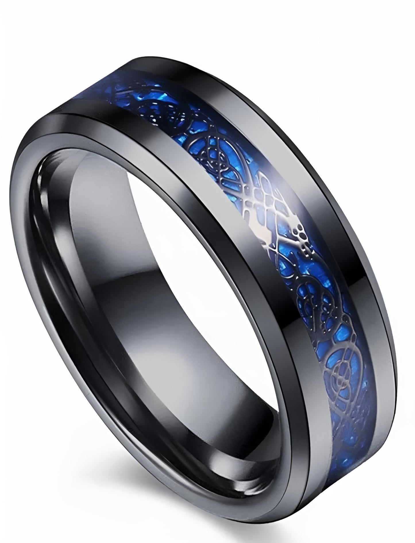 Midnight Celtic Sapphire Ring