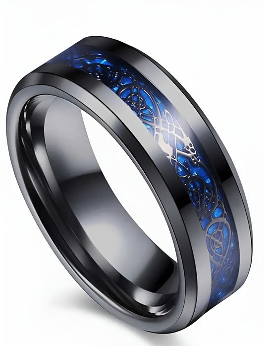 Midnight Celtic Sapphire Ring