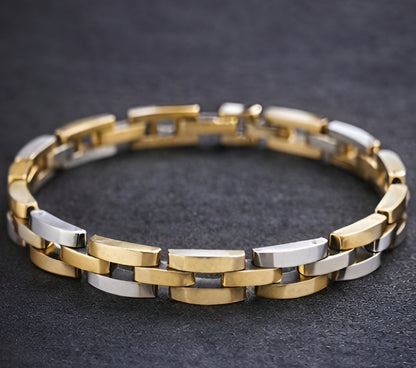 Apex Two-Tone Chain Bracelet