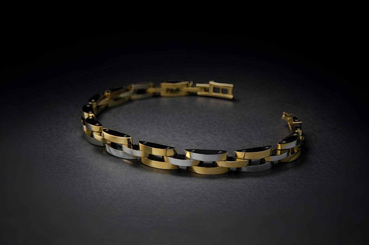 Apex Two-Tone Chain Bracelet