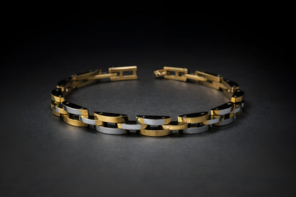 Apex Two-Tone Chain Bracelet