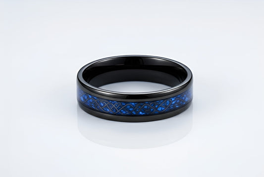 Midnight Celtic Sapphire Ring